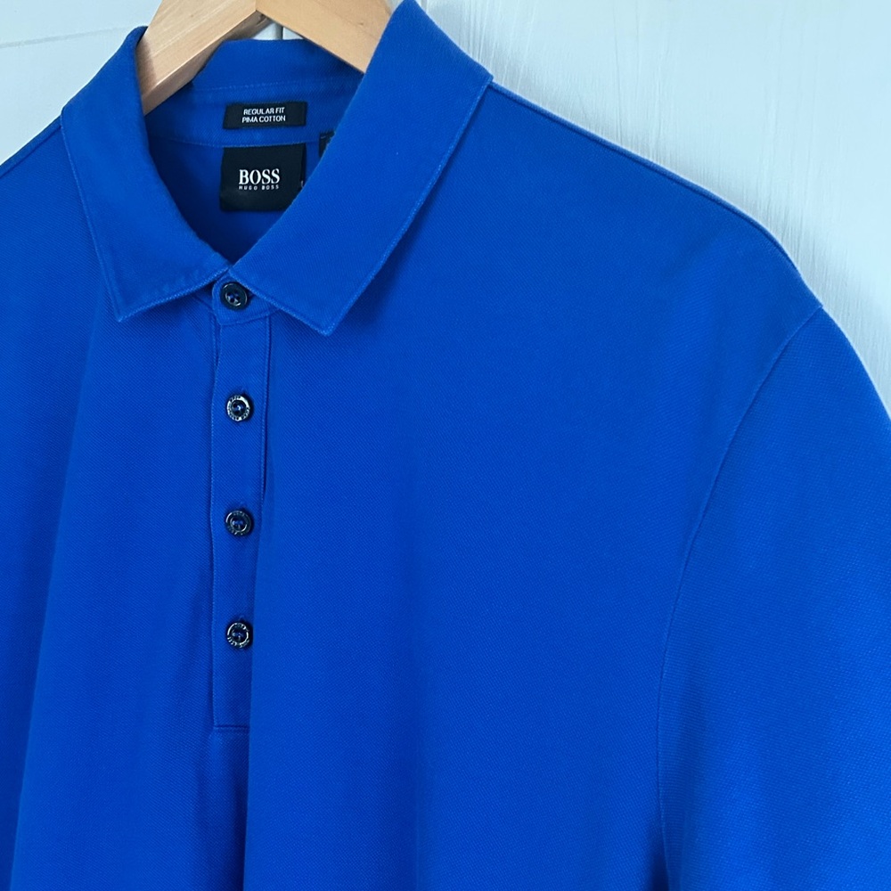 Hugo Boss Men’s Size XL Regular Fit Short Sleeve Pima Cotton Polo - Picture 10 of 14